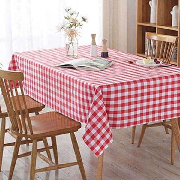 Disposable Thickening Red Checkered Tablecloth Party Weddings Home Decoration 26W0129