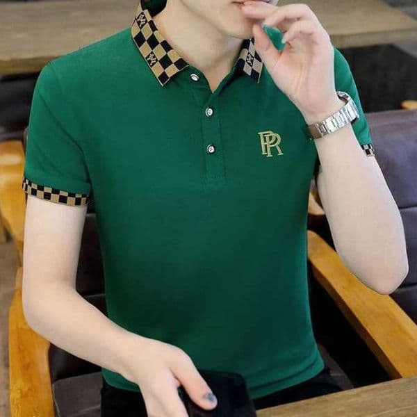 Men's Short Sleeve Fashion Polo Shirt Turn-down Collar High-end Embroidery Slim Fit Casual Daily Outfit