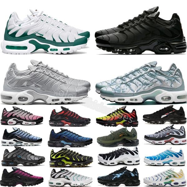 Designer Shoes Running Tn Mens Sneakers Triple White Black Sky Blue Gold Gradient Dusk Unity Lavender Gradient Breathable House Trainers Outdoor Sports