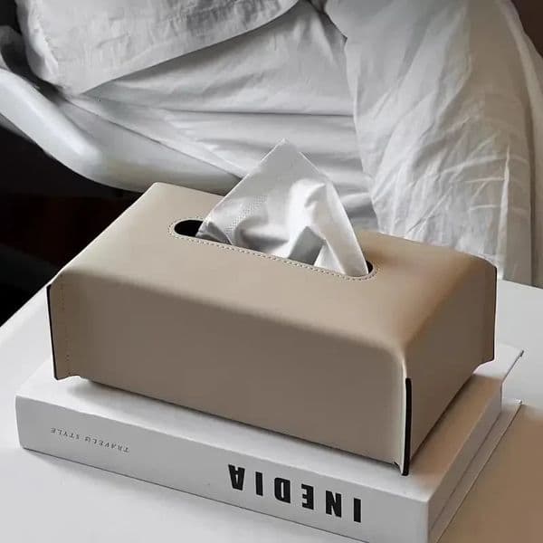 Leather Box Napkin Case Cover Car Living Tissue Paper Holder Desktop Home Tabletop Decoration 260120 B2
