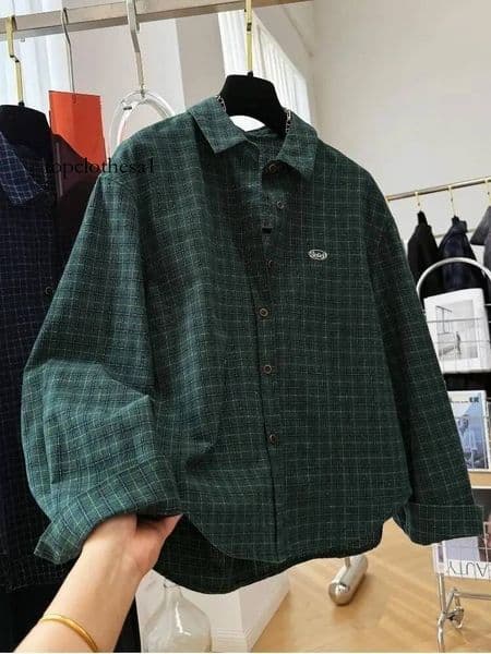 New 2026 Spring Long Sleeve Shirt Women Turn-down Collar Plaid Top Mori Girl Retro Casual Loose Blouse