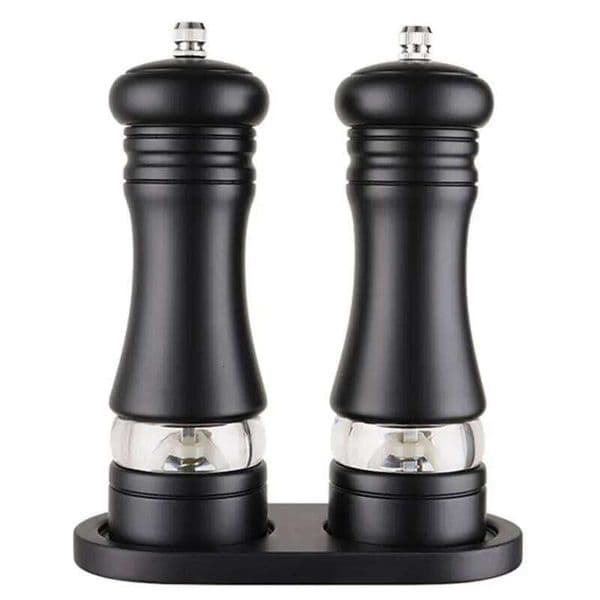 6-inch Grinder,Solid Wood PU Baking Paint Manual Grinder,Salt And Pepper Mills Multi-purpose Sea Salt Spice Shaker 26H0129