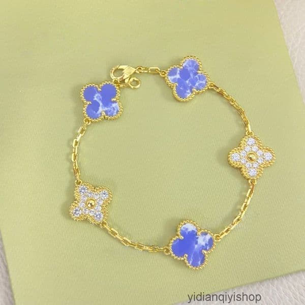 Designer Jewelry vanly cleef braclet Bracelet fashion pink bracelet female gift p023