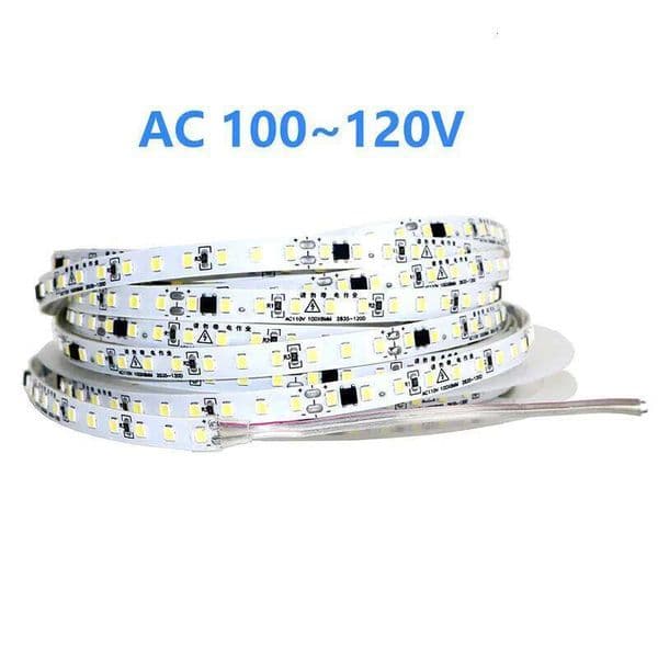 110V 220V LED 2835 120LEDs/m Home Lamp Strip Red Ice Blue Green Yellow Pink 120V 230V Flexible Cuttable 20M Soft Light Bar 26L0130