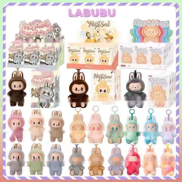 Labu cute plush doll, blind toy V1 V2 V3 series - a surprise with super popular dolls of forest fairies Scale figureThe adorable mysterious box