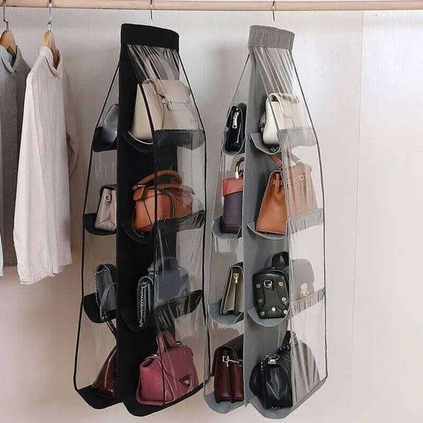 Handbag Hanging Non-Woven -Layer Wardrobe Dustproof Double-Sided Storage Bag 26W0130