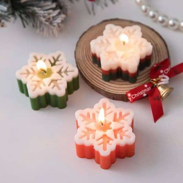 Christmas Memories, Snowflakes, Aromatherapy Candles, Creative Home Decorations, Holiday Gifts C260128