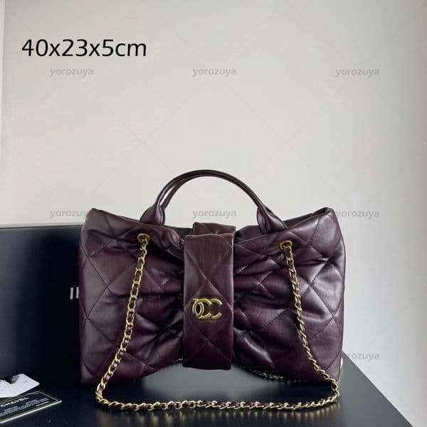 10a Luxury designer bag shoulder bag cc bag 25k tote bag bowknot bag crossbody bag for women leather vintage handbag top quality butterfly bag with chain