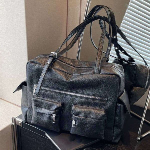 New fashion popular niche design large capacity tote casual simple versatile multi-pocket underarm bag