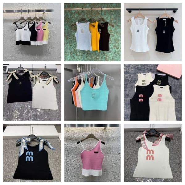 Designer Women's Tank Top Strappy Top with Heavy-Duty Embroidered Letters, Studs, and Rhinestones Ribbed Slim-Fit Sleeveless Knit Tank Top Designer Style Top Sizes S-L