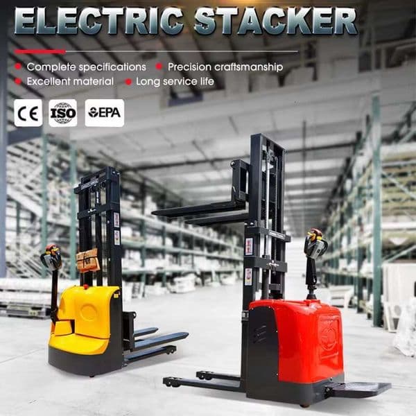 Industrial Electric Stacker 1.2t Capacity with Precision Proportional Lifting for Delicate Goods and Accurate Pallet Placement