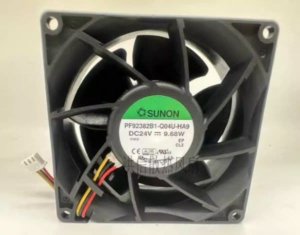 SUNON PF92382B1-Q04U-HA9 DC24V 9.68W 92*38MM Three-Wire Cooling Fan