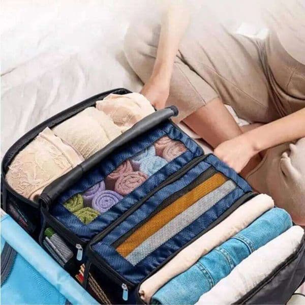 Large Capacity Foldable functional Wardrobe Hanging Clothing Bag -layer Storage 26W0130