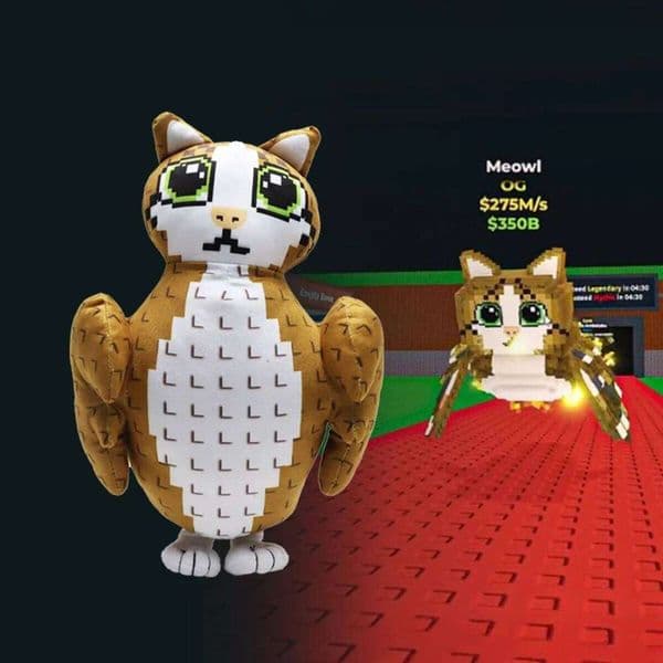 New Plush Brown Meowl Peripheral Toy Steal a Brainrot Game Fans Kid Birthday Christmas GiftY260130