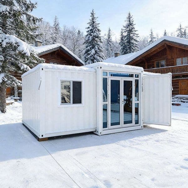 Hot Sale Double Wing Expandable Folding Container Prefab House with Bedroom and Toilet for Outdoor Warehouse Villa Use