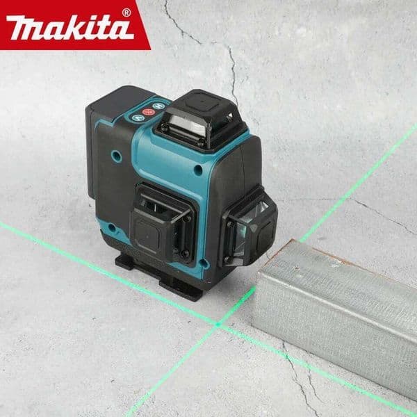 Poziomica laserowa Makita 16 linii samopoziomujca 360 stopni pionowa krzyowa super mocna zielona wizka wysokiej precy 26H0131