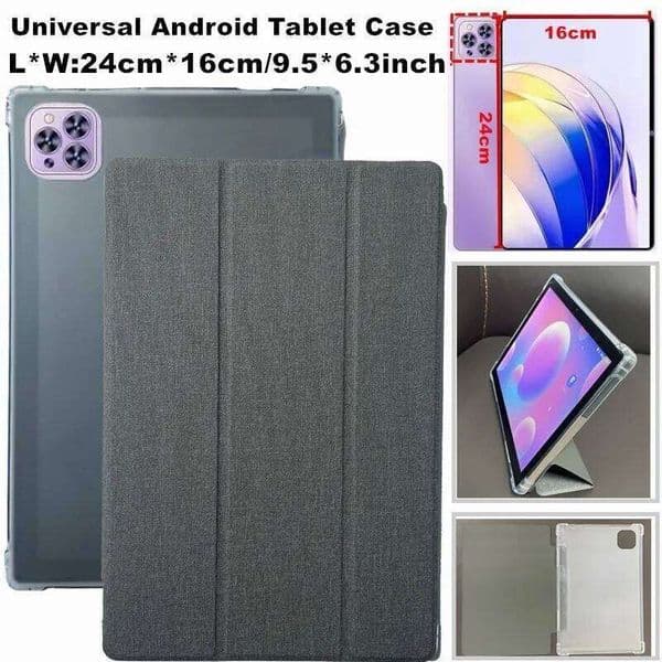Transprent TPU Tablet For TCL Tab 10S 10 HD 4G 10L Gen2 10.1 inch Faux Leather Flip Full Protective Case H260131