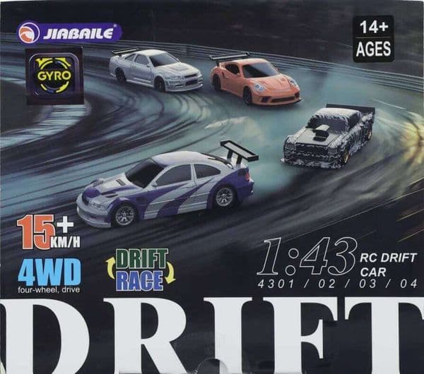 Upgrade Gyro Mini Toys 4WD 1/43 RC RTR 2.4G Radio Control Racing Drifting Car Four-wheel Drive High Speed Model Gifts Y260131