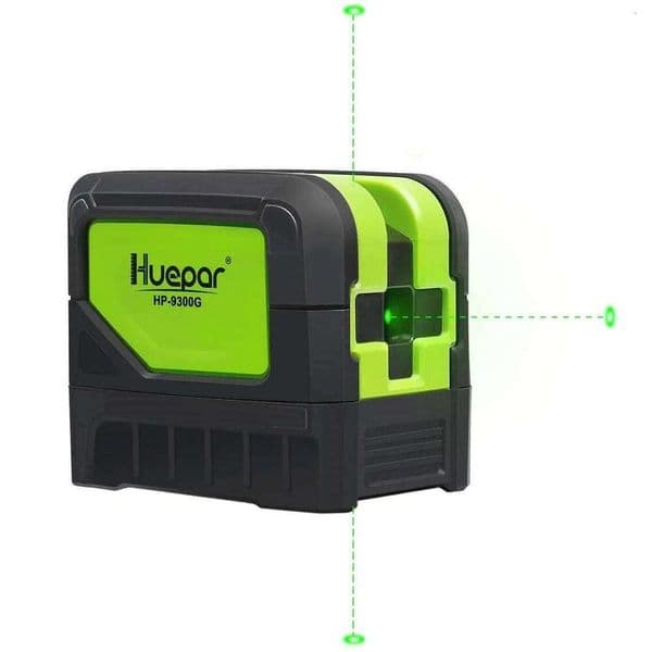 Huepar 9300G 3 Point Self leveling Green Beam Laser Level with Plumb Spots for Soldering and Points Reference Positioning 26H0131
