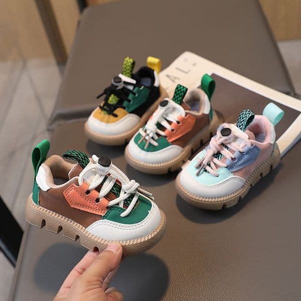 Colorf Children Shoes Pu Leather Kids Sneakers Baby Toddler Shoes Cfortable Soft Boys Girls Casual Shoes Sizes 21 - 30 K0158J260516