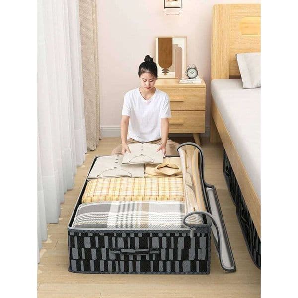 1pc large capacity clothing Under bed Moving Wardrobe dormitory foldable storage bag 26L0131