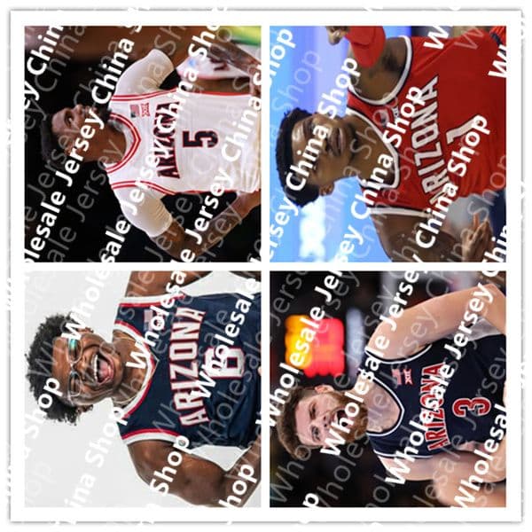 Brayden Burries ArizonaS Basketball Jersey Koa Peat Jaden Bradley Anthony Dell'Orso Motiejus Krivas Tobe Awaka Ivan Kharchenkov Arenas Iguodala 4XL