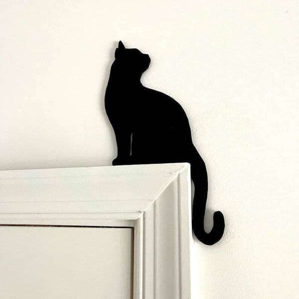 Halloween Door Corner Sign Cute Bird Witch Cat Black Wooden Hanging Ornament Party Home Wall Doors Frame Decorations 26H0131