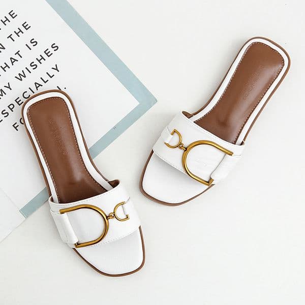 Summer Women Cool Slippers Women Summer New Fashion All Go Outside To Wear A Flip-Flop Flat Shoes L260403