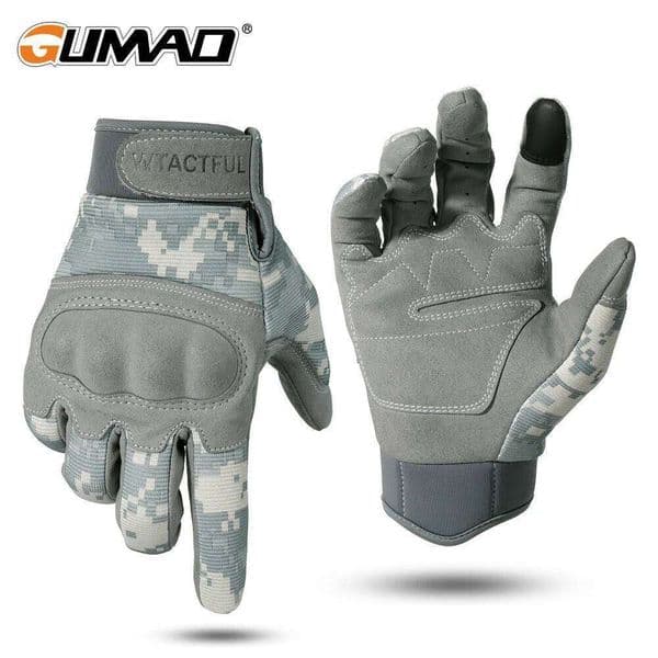 ACU Camouflage Tactical Cycling Glove Touch Screen Full Finger Gloves Sports Military Airsoft Shooting Motorcycle Mittens Men Z260131