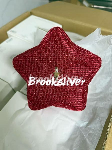 Storage case Gliter Red Holiday Organization Beaute.gift Bags gift box jewelry storage star 14.5CM box