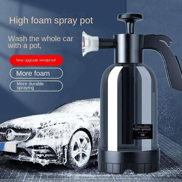 2L Pump Sprayer with 2 Types of Nozzle Hand Pneumatic Cannon Snow Foam Wash Spray Bottle Car Window Cleaning 26Li0131