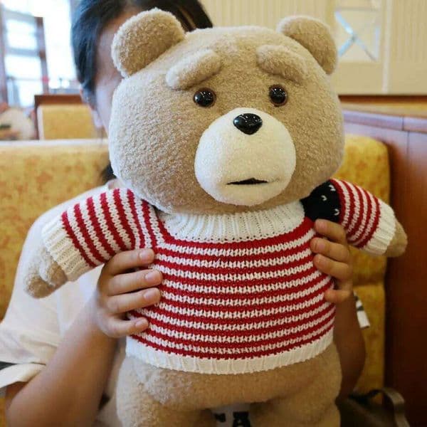 43cm 10 movie teddy bear Ted 2 doll toy apron soft plush as a Christmas birthday gift for good friends Z260131