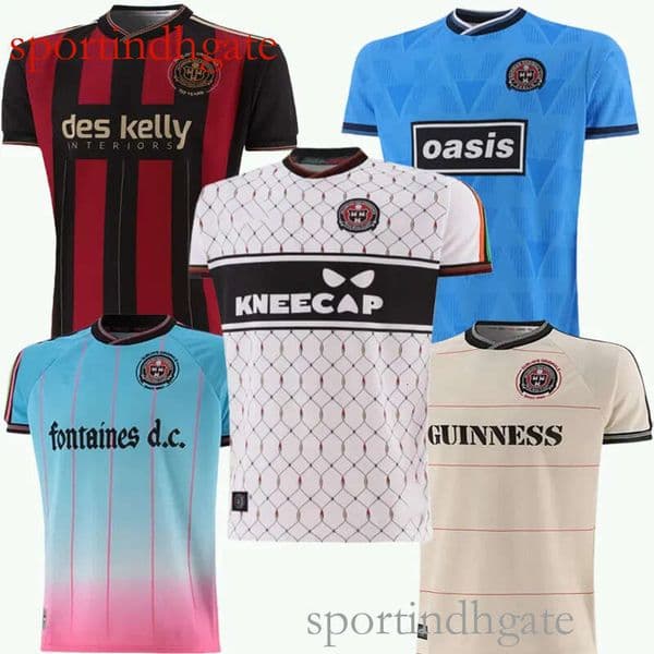 Bohemians Soccer Jerseys 2025-2026 Home, Away & Third Kits - Black Guinness Tour Jacquard Football Shirts with Piszczek, McDonnell, Akintunde Names Top quality