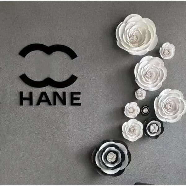 High-Quality Classic Black 3D Letters - 40-50cm Acrylic Wall Decals Ideal for Modern Spaces