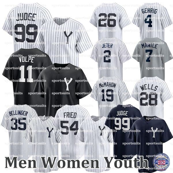#99 Aaron Judge NY Yankees jersey Gerrit Cole Anthony Volpe Anthony Rizzo Giancarlo Stanton Devin Williams Cody Bellinger Trent Grisham Baseball Jerseys custom