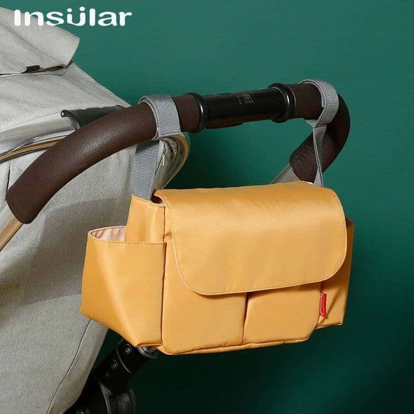 Baby Bag Pram Stroller Cup Holder Cover Trolley Organizer Pouch Travel Accessories Y260131