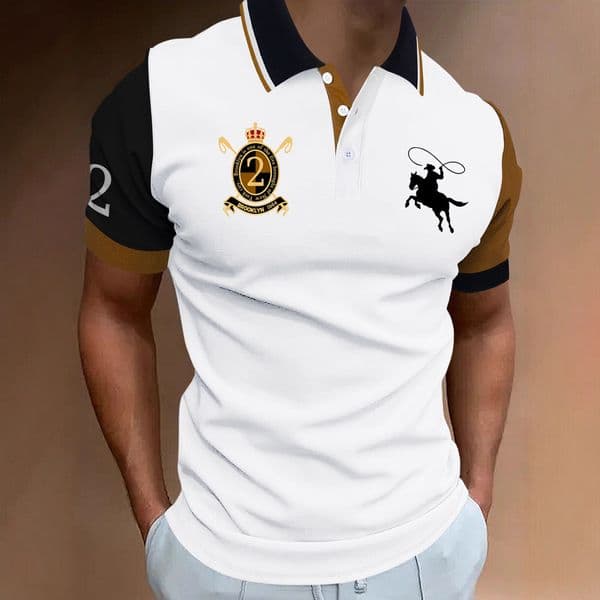 Luxury Designer Clothes Customized Summer Mens POLO Shirt Turn-Down Collar Polo Shirt Trendy Short Sleeve Casual Mens 3D Printed American Flag Short S Q260425