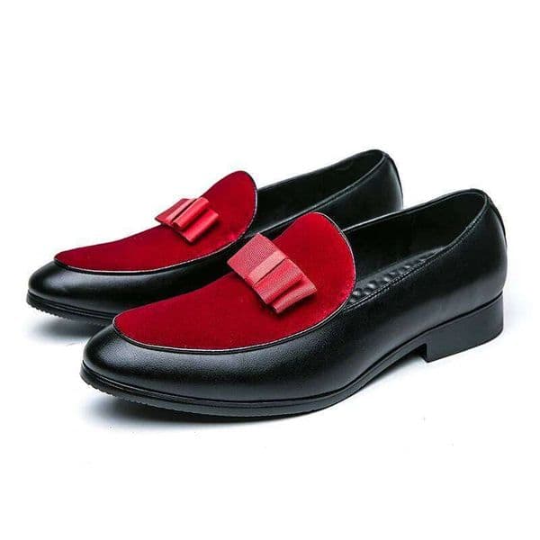 Yuppie Social Leather British Business shoes Men Brogue Shoe Wedding Men's Dress Formal Shoes Large Size 48 Bow Loafers Male