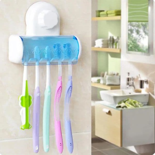 1pc-Bathroom Accessories Set Toothbrush Holder Wall Mount Stand Tooth brush Holder Hooks Suction Cup Bathroom Tools Toothbrush 260130