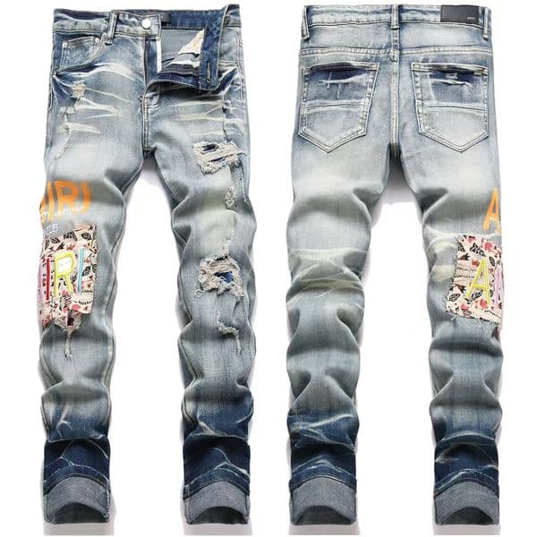 Fashion jeans Denim Trousers Mens casual Jeans Designer Jean men Pants High-end Quality Straight Retro Streetwear Casual long trousers