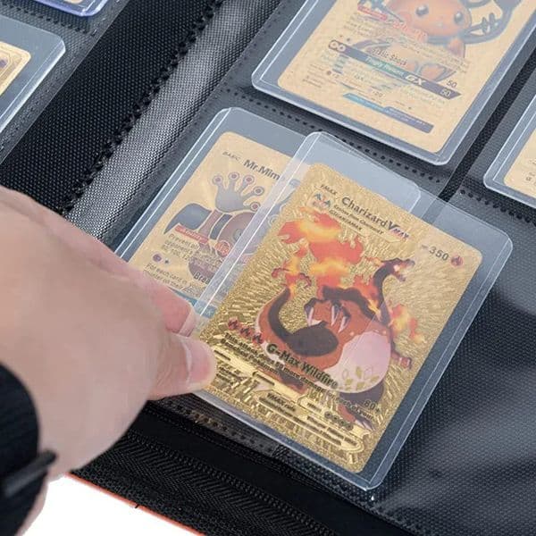 2026 Luxury Designer Decor Toploader Album Hold 112 Toploaders Hard Case 4 Pocket Trading Card Binder Side Gift Set Load /Mtg/Ygo/Tcg Folder Baseball Sports Hol