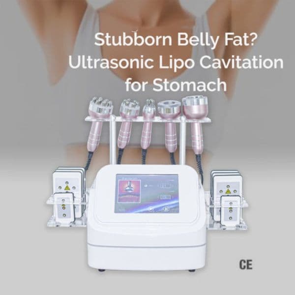 Professional 6 In 1 40K Cavitation Ultrasonic S Shape Cavitation 30K Vacuum Rf Body Slimming Machine For Beauty Salons