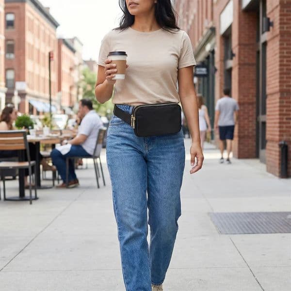 Belt Bag for Women Fashion Fanny Pack Waterproof Crossbody Bags with Adjustable Strap for Running Travel Workout Phone Bags 260227