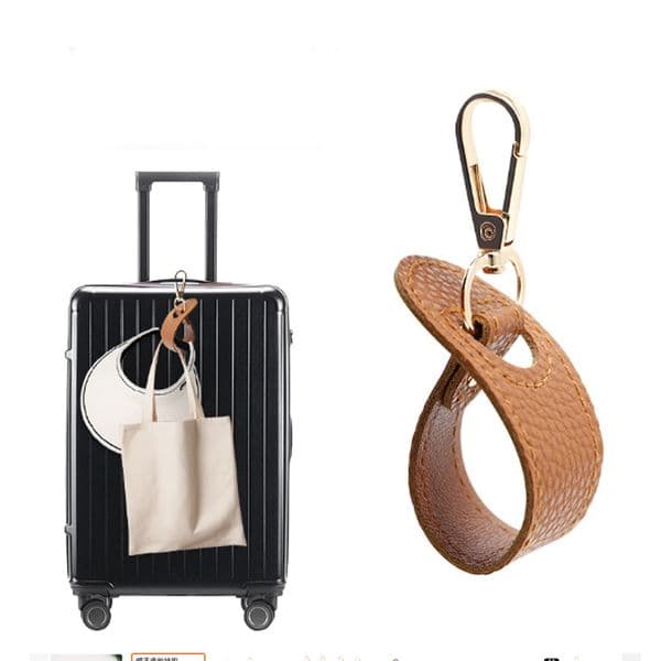 Portable Hat Storage Leather Clip Hat Hanger For Travel Hiking Camping Outdoor Sports Storage Multifunctional Hook Anti-lost For Sun Hats Baseball Caps Gloves 7-Inch