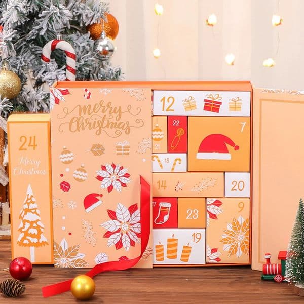 2026 Wholesale Luxury Designer Montblanck Pen Pen Wholesale Advent Kit: DIY 24-Day Countdown Calendar With Double Exposed Cover - Christmas Filling Box, Empty G