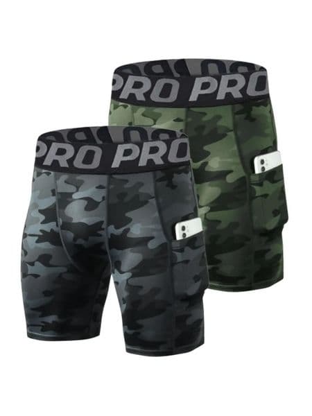 Compression Shorts Men Summer Sportswear Training Tights Gym Fitness Leggings Short Pants Sport Bottoms Running Shorts Men 260227