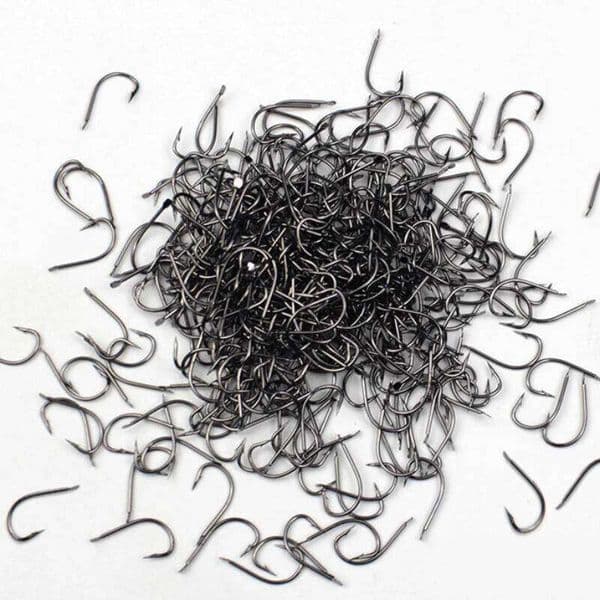 50PCS/100PCS/500PCS/1000PCS Fishing Hooks Small Hook Accessories Crooked Noeye for Tiny Fish ovner PESCA Z260301