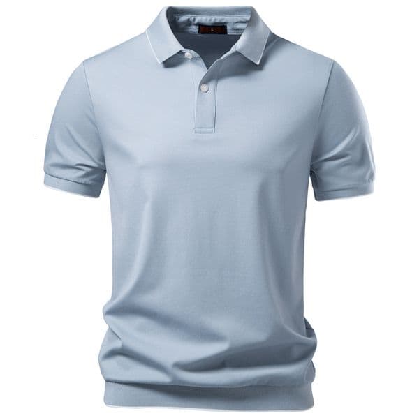 2026 New Cross-border Summer Tencel Men's Solid Color Turn-down Collar POLO Shirt Business Polo Designer Shirt Shirt Casual Men's Short Sleeve Designer Hoodie