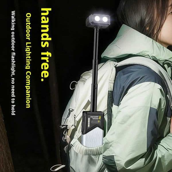 LED Magnetic Work Light Retractable 180 Rotatable Multi-Functional Flashlight for Outdoor Camping Inspection X260302 thumbnail 2