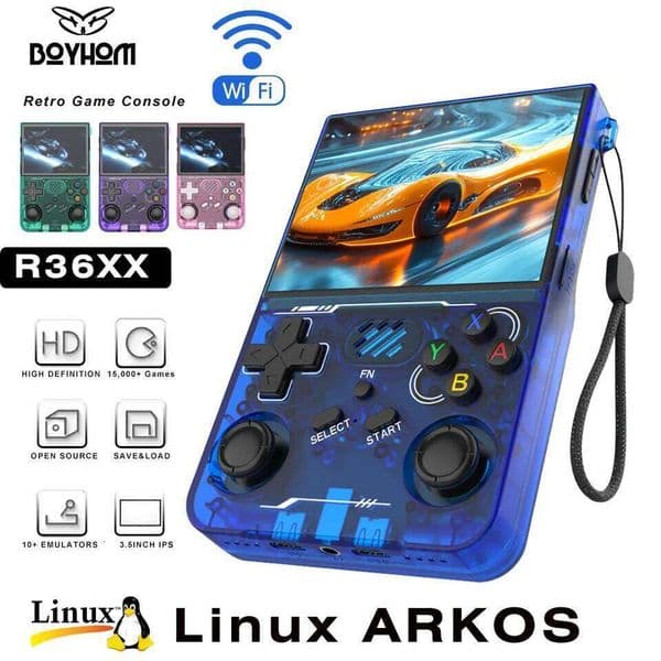 New updated R36XX Retro Handheld Game Console Linux ARKOS System Portable Pocket Video Player Wi-Fi for PS1 PSP N64 GBA Games 26H0302